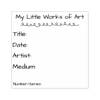 My Little Works of Art Stamp Rubberstempel