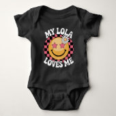 My Lola Loves Me - Schattige cadeau voor kleinkind Romper (Voorkant)
