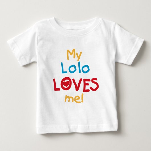 My Lolo Loves Me T-shirts en geschenken (Voorkant)