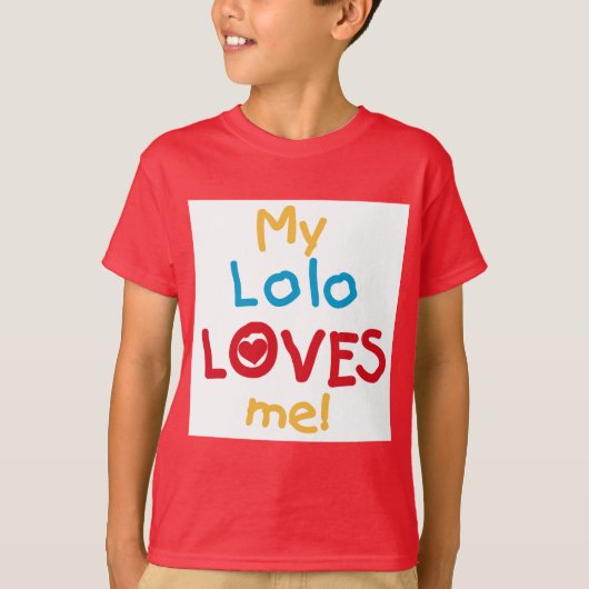 My Lolo Loves Me T-shirts en geschenken (Voorkant)