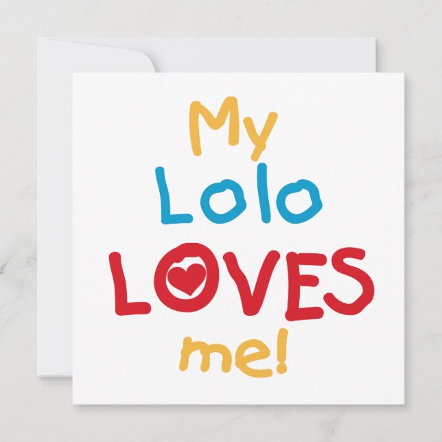 My Lolo Loves Me T-shirts en geschenken (Voorkant)