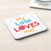 My Lolo Loves Me T-shirts en geschenken Drankjes Onderzetter (Linkerzijde)