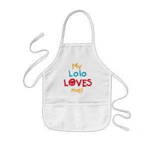 My Lolo Loves Me T-shirts en geschenken Kinder Schort