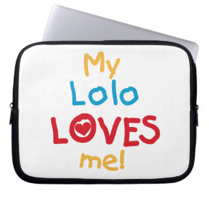 My Lolo Loves Me T-shirts en geschenken Laptop Sleeve