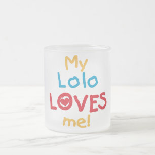 My Lolo Loves Me T-shirts en geschenken Matglas Koffiemok