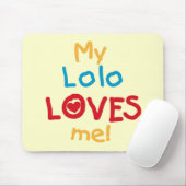 My Lolo Loves Me T-shirts en geschenken Muismat (Met muis)