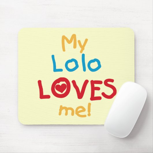 My Lolo Loves Me T-shirts en geschenken Muismat (Met muis)