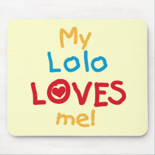 My Lolo Loves Me T-shirts en geschenken Muismat
