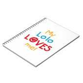 My Lolo Loves Me T-shirts en geschenken Notitieboek (Linkerzijde)