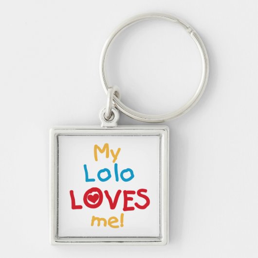 My Lolo Loves Me T-shirts en geschenken Sleutelhanger (Voorkant)