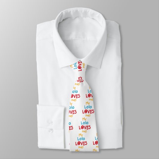 My Lolo Loves Me T-shirts en geschenken Stropdas (Gebonden)
