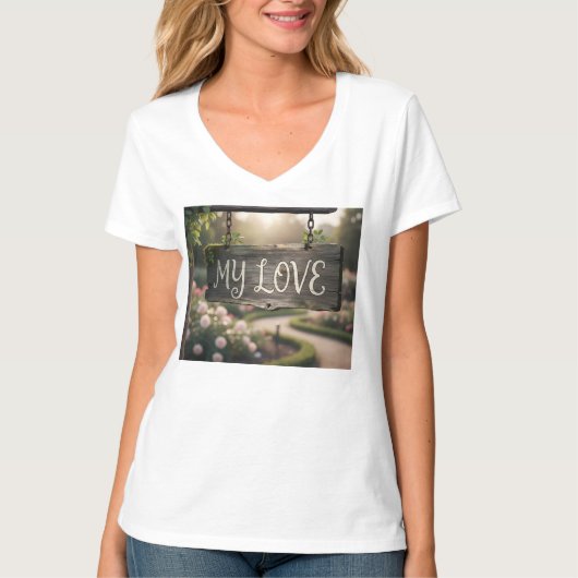 My Love Graphic T-Shirt | Romantic Gift Shirt for  (Voorkant)