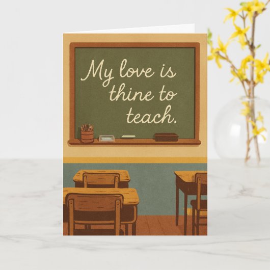 My love is thine to teach kaart (Gele Bloem)