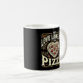 My Love Language Is Pizza - Een leuke foodie Valen Koffiemok (Voorkant rechts)