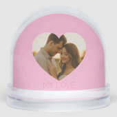 My love Minimal couple custom  Sneeuwbol (Voorkant)