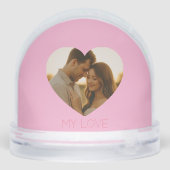 My love Minimal couple custom  Sneeuwbol (Achterkant)