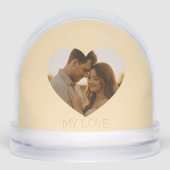 My love Minimal couple custom  Sneeuwbol (Voorkant)