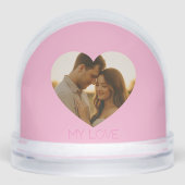 My love Minimal couple custom  Sneeuwbol (Voorkant)