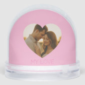 My love Minimal couple custom  Sneeuwbol (Achterkant)