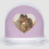 My love Minimal couple custom Snow Globes Sneeuwbol (Achterkant)