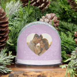 My love Minimal couple custom Snow Globes Sneeuwbol