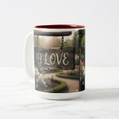 My Love Mug | Romantic Coffee Mug Gift for Couples Tweekleurige Koffiemok (Voorkant links)