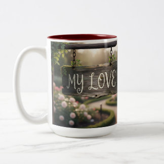 My Love Mug | Romantic Coffee Mug Gift for Couples Tweekleurige Koffiemok