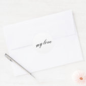 My Love Script Sticker - Elegante Calligrafie Ontw (Envelop)