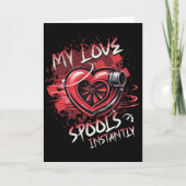 My Love Spools Instantly – Racing Valentine Turbo  Kaart (Voorkant)