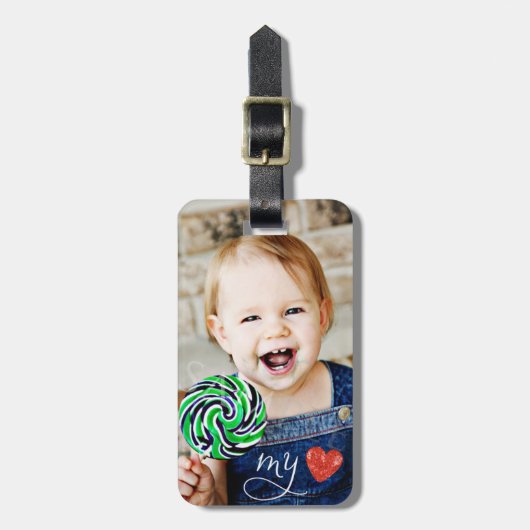 My Love Sweet Photo Bagagelabel (Voorkant verticaal)