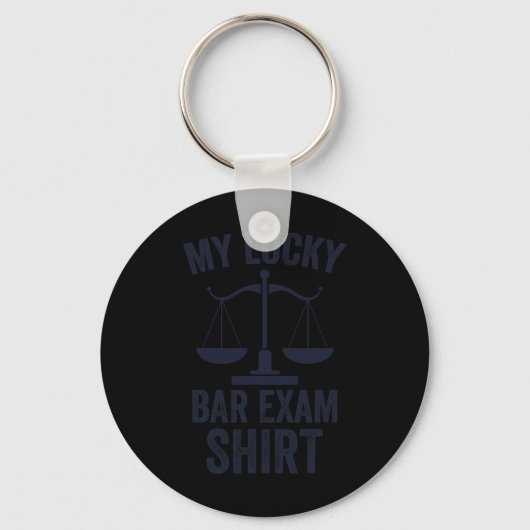 My Lucky Bar Exam Funny Law School Graduation New Sleutelhanger (Voorkant)