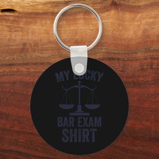 My Lucky Bar Exam Funny Law School Graduation New Sleutelhanger (Voorkant)