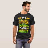My Lucky Charms Call Me Daddy  St Patricks Day Men T-shirt (Voorkant volledig)