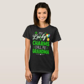 My Lucky Charms Call Me Grandma  St Patricks Day F T-shirt (Voorkant volledig)