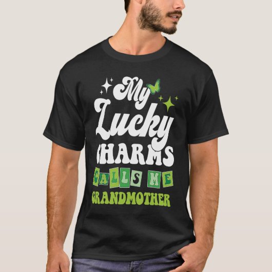 My Lucky Charms Call Me Grandmother St Patrick's D T-shirt (Voorkant)