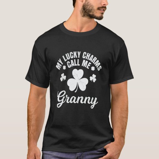 My lucky charms call me Granny St Patrick's Day Gr T-shirt (Voorkant)
