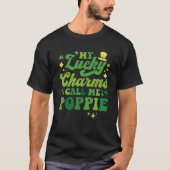 My Lucky Charms Call Me Poppie St Patrick's Day Gr T-shirt (Voorkant)