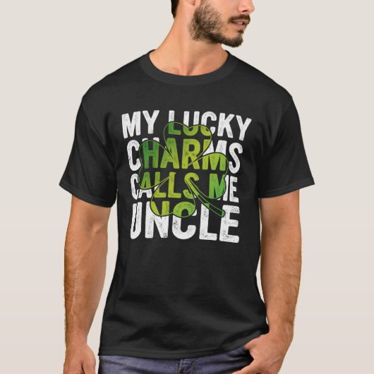 My Lucky Charms Call Me Uncle Shamrock C T-shirt (Voorkant)