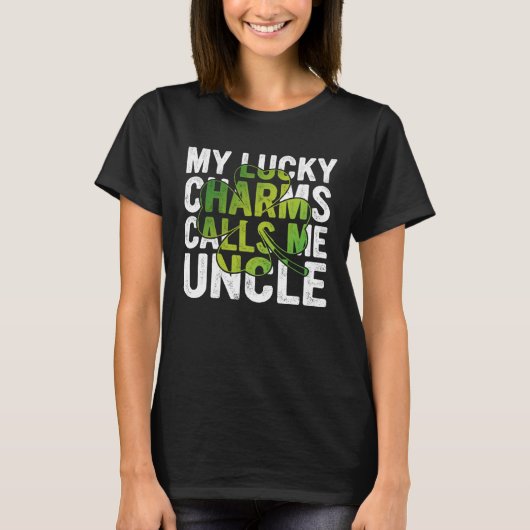 My Lucky Charms Call Me Uncle Shamrock C T-shirt (Voorkant)
