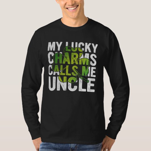 My Lucky Charms Call Me Uncle Shamrock C T-shirt (Voorkant)