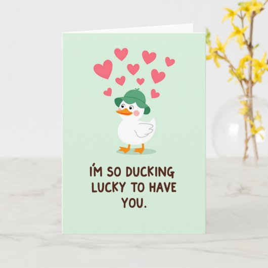 My Lucky Duck Card Kaart (Gele Bloem)