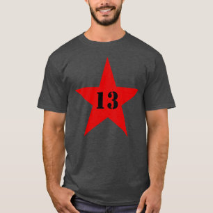 My Lucky Number Star - Nummer 13 (rood) T-shirt