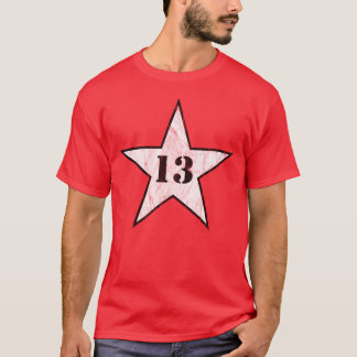 My Lucky Number Star - Nummer 13 - v2(vint. wit) T-shirt