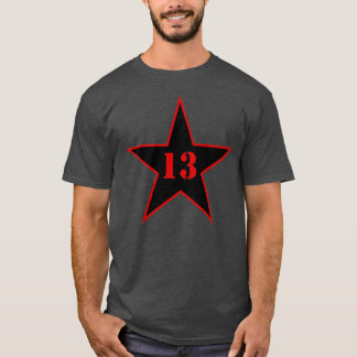 My Lucky Number Star - Nummer 13 - v2 (zwart) T-shirt