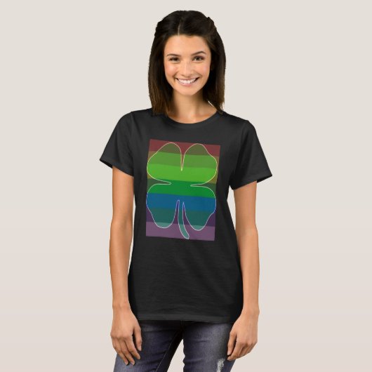 My Lucky Rainbow Shamrock St Patrick Day T-shirt (Voorkant volledig)