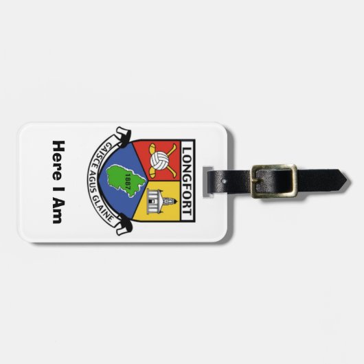 My Luggage Personalized Longford County ID Label Bagagelabel (Voorkant horizontaal)