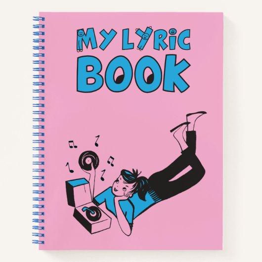 My Lyric Book "Tune Tote" inspired journal Notitieboek (Voorkant)