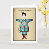 My Mah Jongg Coat 04:  Wenskaart Kaart (Gele Bloem)