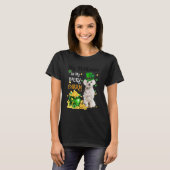 My Maltese Is My Lucky Charm Cute Dog Patricks Day T-shirt (Voorkant volledig)
