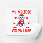 My Maltese Is My Valentine Hearts Costume Single O Muismat (Met muis)